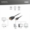 Digitus Kabel adapter HDMI Standard 1080p 60Hz FHD Typ HDMI A/DVI-D (18+1) M/M czarny 2m